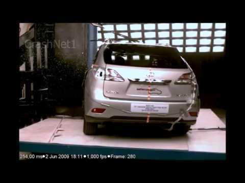 Видео краш-теста Lexus Rx с 2008 года