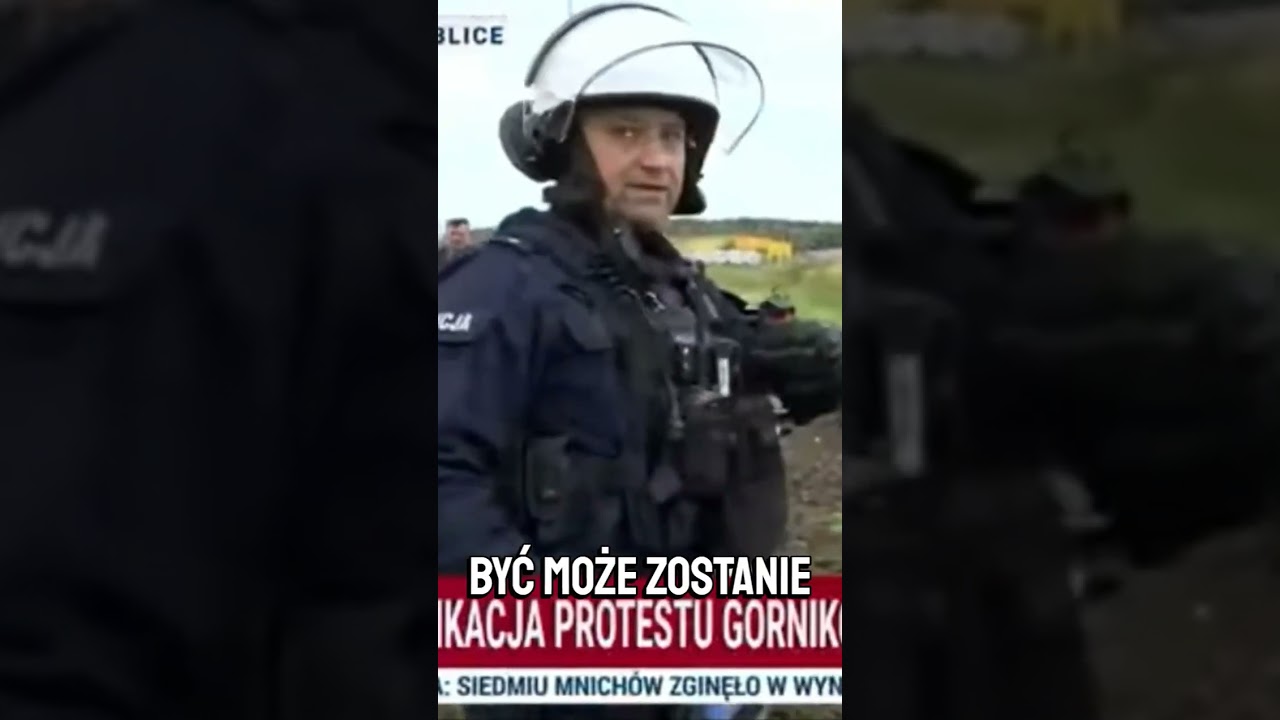 Policja Tuska używa granatów dymnych do nieuzbrojonych górników w Sławkowie!