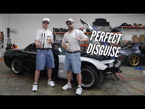 How to sneak into LS Fest with a Rotary Corvette. Our plan can’t fail