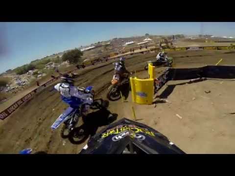 GoPro HD: Blake Wharton Lap 1 Moto 1 - Hangtown MX Lucas Oil Pro Motocross Championship 2013 