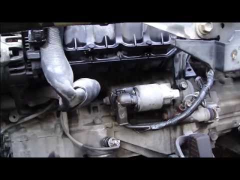 How to replace start motor Toyota Corolla VVTi engine ... 2004 chrysler sebring engine diagram 