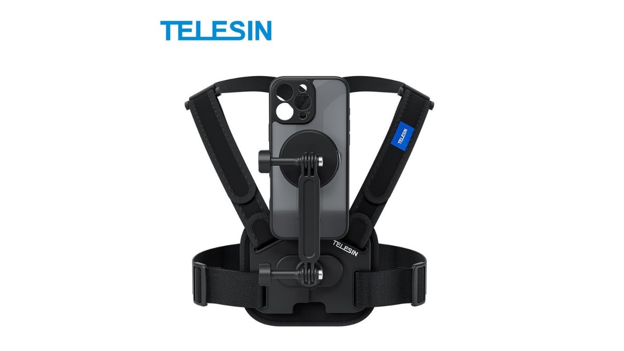 Pratinjau video produk TELESIN Tali Dada Chest Strap Smartphone Mount iPhone 16 Pro Max - P2-CGP-02