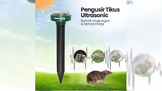 TaffLED Pengusir Tikus Ultrasonic Solar Power untuk Kebun Taman HR-533 - Green - 1
