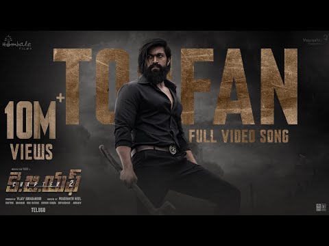 Toofan Telugu video song from KGF Chapter 2 ft. Rocking Star Yash