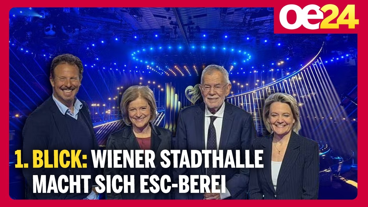 1. Blick: Wiener Stadthalle macht sich ESC-bereit!
