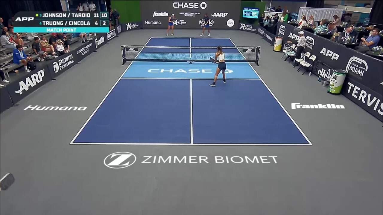 Jorja Johnson and Gabriel Tardio Match Point | APP Tour | Miami