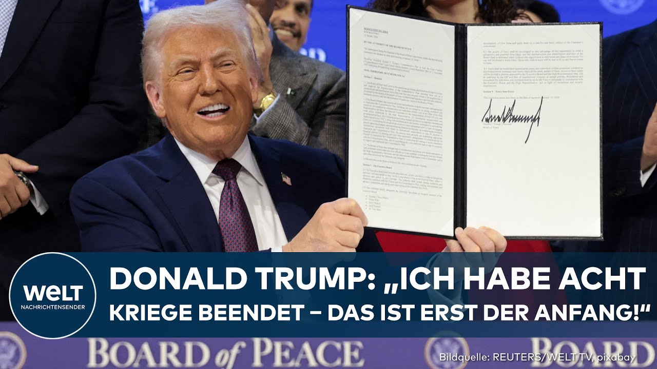 DAVOS: US-Präsident Donald Trump "rettet die Welt" und erklärt Weltkonflikte für gelöst!