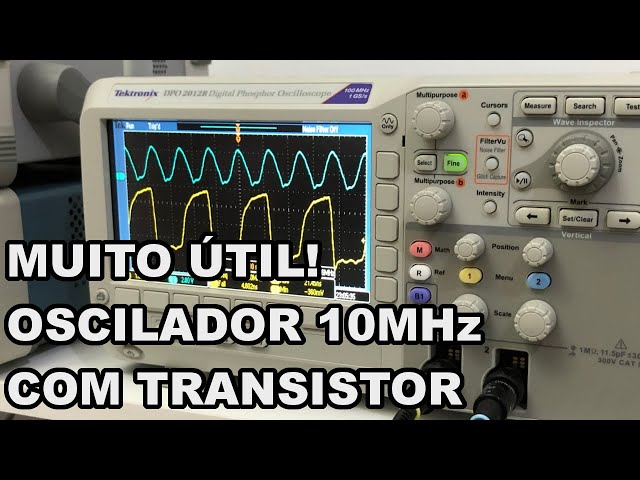 OSCILADOR DE 10MHz COM TRANSISTOR! | Conheça Eletrônica! #212