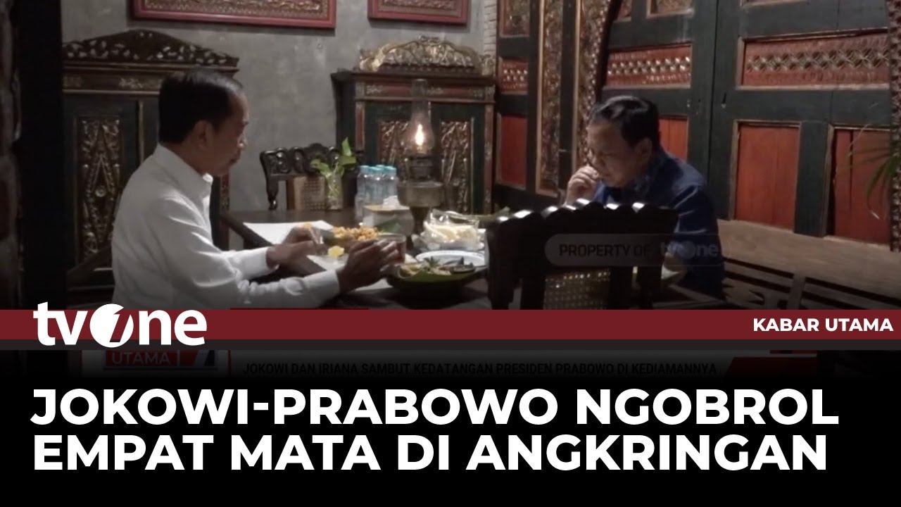 Momen Prabowo & Jokowi Makan Malam di Angkringan | Kabar Utama tvOne
