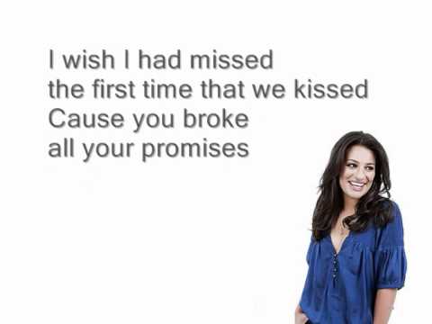 Jar of hearts - Glee (Lyrics)