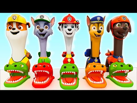 PAW Patrol Guess The Right Door ESCAPE ROOM CHALLENGE Animals Tire Game Cow Mammoth Elephant Tiger