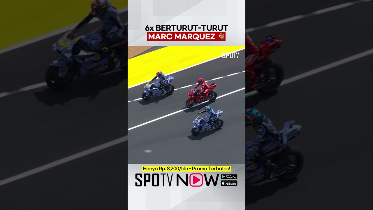#MotoGP 🏍 - 6x menang Sprint berturut-turut. Marc Marquez 🐐 #FrenchGP