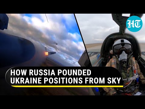 Russia releases dramatic footage of Su-25 jets raining missiles on Ukraine military | Watch