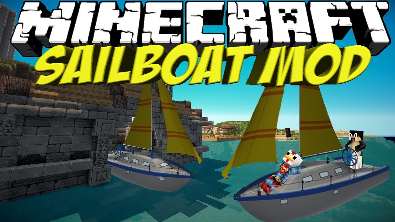 Boat Mod: Minecraft Sailboat Mod Showcase! - YouTube