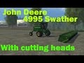 John Deere 4995 Swather + Cutting Heads v1.0