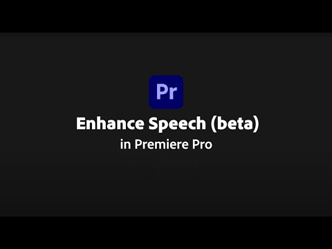 video Adobe Enhance Speech