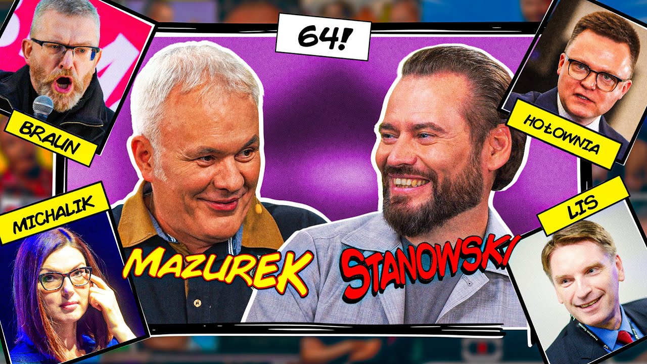 MAZUREK & STANOWSKI 64 - HOŁOWNIA RANDKUJE Z KACZYŃSKIM. GROK OBRAŻA GIERTYCHA I JANA PAWŁA II