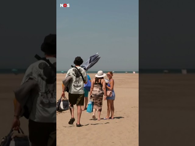 Sleeën in hartje zomer, vandaag opnieuw een warme dag in Nederland