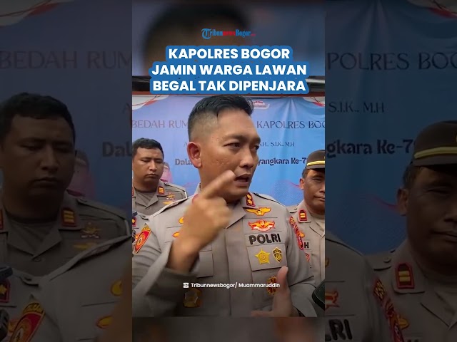 BERI ANGIN SEGAR, Kapolres Bogor Pastikan Warga Lawan Begal Tak Dipidana, Malah Diberi Hadiah