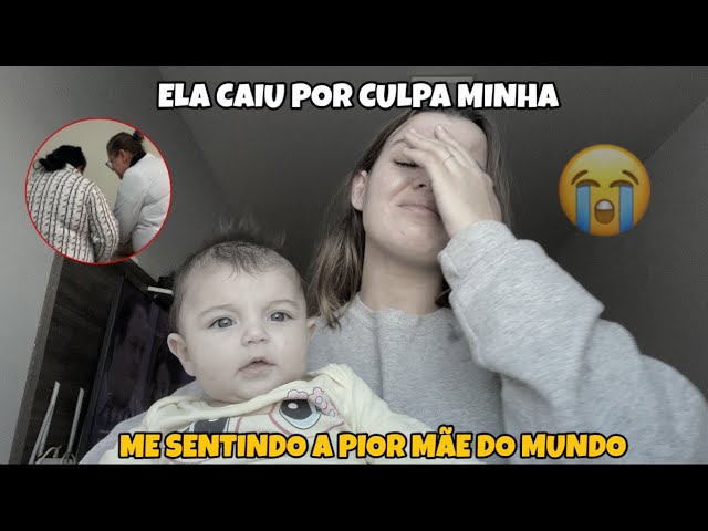 MINHA BEBÊ DE 4 MESES CAIU NO CHÃO-ME SENTINDO MUITO CULPADA + ELA BATEU A CABEÇA-CORRI PRO MÉDICO 😭
