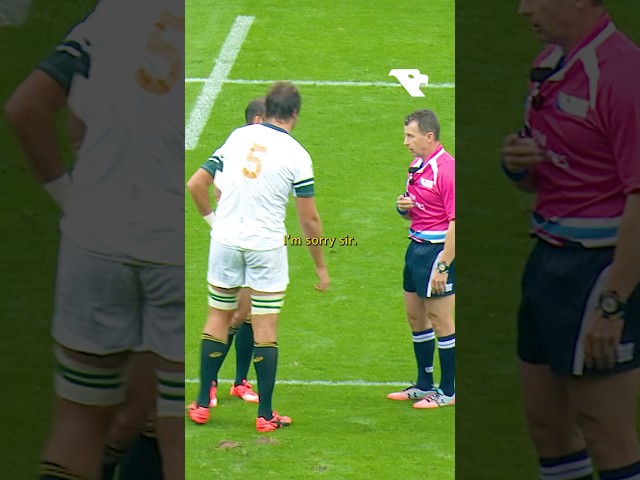 6 foot 9 rugby player vs Nigel Owens #rugby