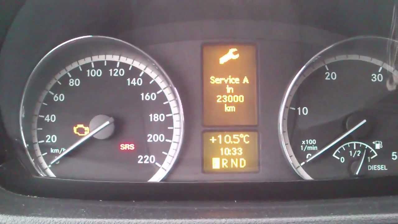2008 Mercedes vito service light reset #5