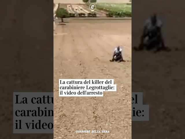 La cattura del killer del carabiniere Legrottaglie: il video dell'arresto #shorts #news