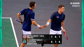 Group stage of the Davis Cup final - Kazakhstan vs Great Britain: Alexander Bublik / Alexander Nedovesov vs Joe Salisbury / Neal Skupski (match highlights)