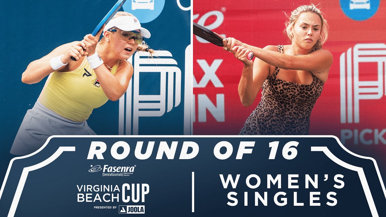 Anna Leigh Waters v Ava Ignatowich at the Fasenra Virginia Beach Cup presented by Joola