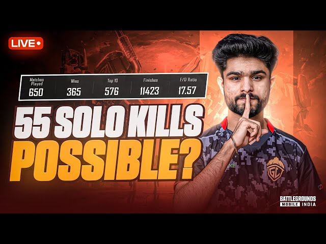 55 SOLO KILLS KARDE? | CLASSIC HACKER OR WHAT | BGMI LIVE