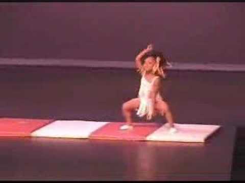 Amazing gymnast 4 yr. old doing Gabby &Tina Turner Dance