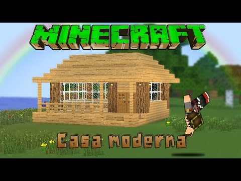 como hacer una casa moderna en minecraft tutorial de construccion