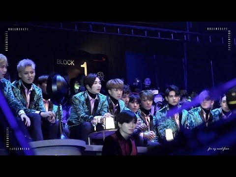 161202 MAMA SEVENTEEN (세븐틴) Reaction to MONSTA X (몬스타엑스) - Fighter