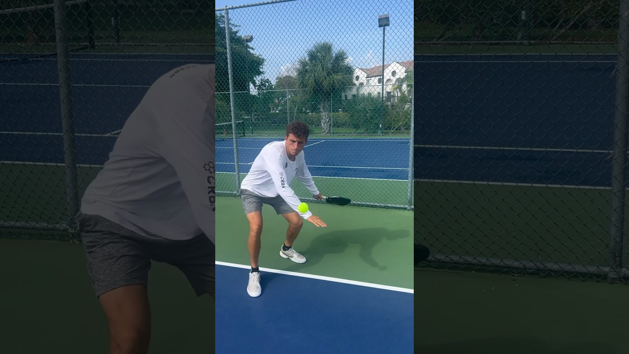 How to hit a forehand drive with topspin in 60 seconds #pickleball #pickleballtips #shorts