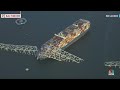 See aerial video of Baltimore bridge collapse  - 02:45 min - News - Video