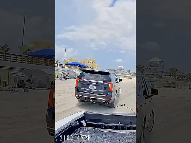 That Was Close!! 🫣 #sandtow #florida #beach #fyp #explore #love #groovy #goodvibes #veteran #4x4