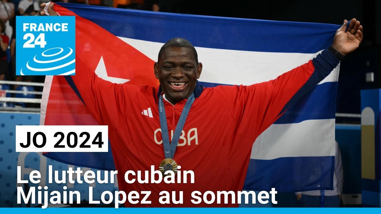 JO 2024 : le lutteur cubain Mijain Lopez décroche sa 5ème médaille d'or • FRANCE 24