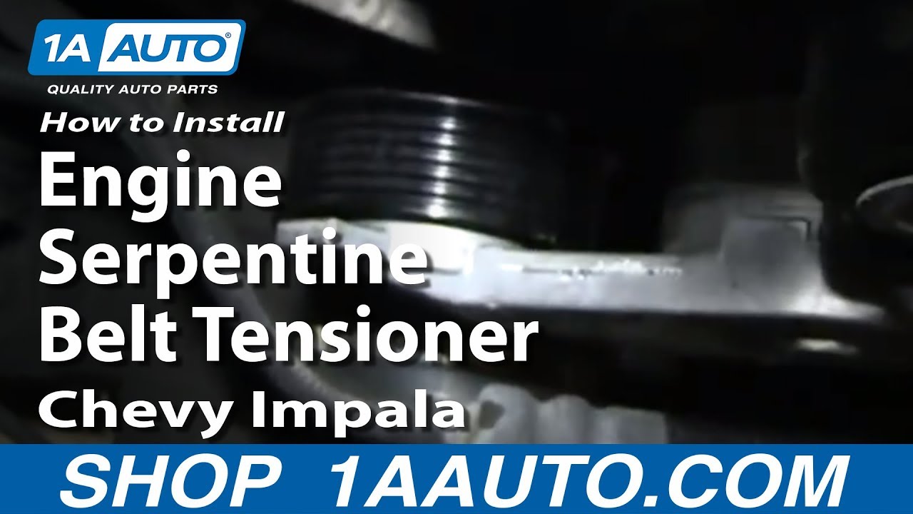How To Install Replace Engine Serpentine Belt Tensioner ... fuel filter 06 cobalt lt 