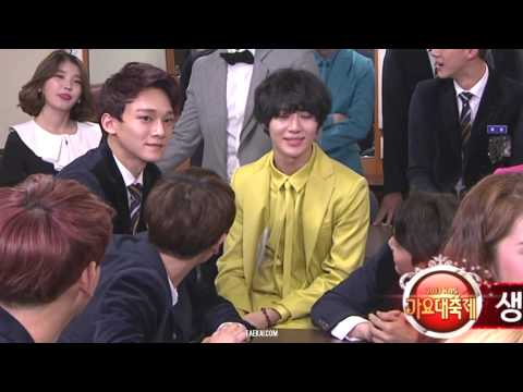 131227 TAEMIN & KAI CUT 가요대축제 Backstage