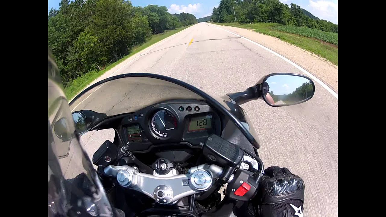 Honda blackbird top speed video #1