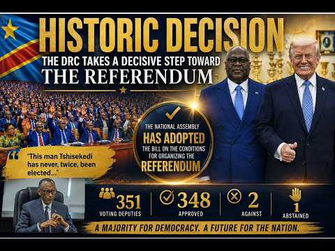 DRC: ABADEPITE 348 BEMEJE UMUSHINGA W'ITEGEKO RIGENA UKO REFERANDUMU IZATEGURWA
