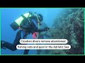 Croatian divers remove ghost gear trapping fish | REUTERS