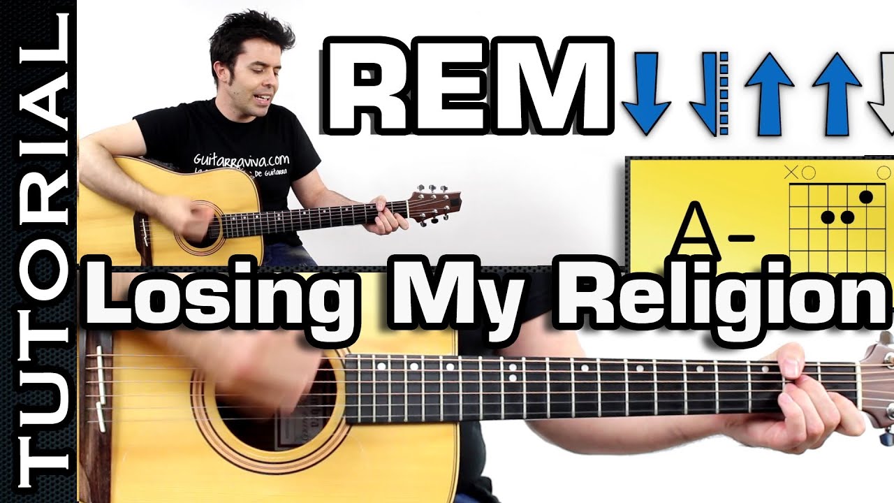 Como Tocar Losing My Religion De Rem Con Solos Tutorial Youtube