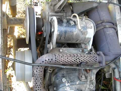 Club Car engine - YouTube for a ez go gas golf cart starter generator wiring diagram 