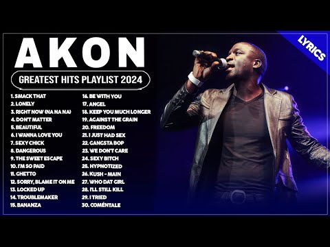 Akon Best Songs Playlist 2024 ~ The Best Of Akon 2024 ~ Akon Greatest Hits Full Album 2024 (Lyrics)