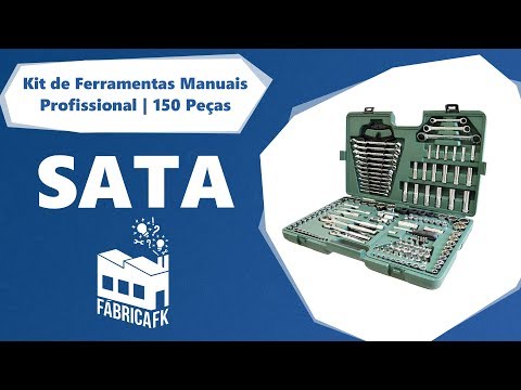 Kit de Ferramentas Manuais Profissional com 150 Peças Sata - Vídeo explicativo