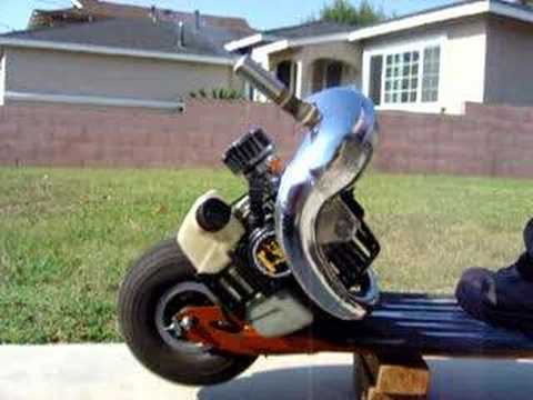 BladeZ Scooter with GSR Pipe on 47R - YouTube