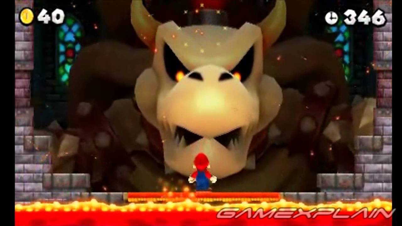 New Super Mario Bros 2 Dry Bowser Boss Battle Spoilers Hd Quality Youtube