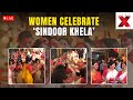 Durga Puja 2025 LIVE : Women celebrate ‘Sindoor Khela’ on Vijayadashami | Kolkata | Delhi