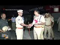 On duty police personnel celebrate new year in Hyderabad and Vijayawada | News9  - 01:46 min - News - Video